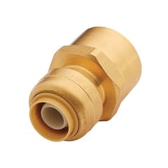 XFITTING Push Fit Straight Valve - 3/8 Inch X 1/2 Inch OD Compression, 10-Pack, For Easy Plumbing Connections