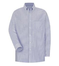 Men's Short Sleeve Striped Executive Oxford Dress Shirt