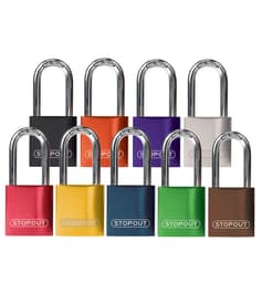 Stopout® Anodized Aluminum Padlock