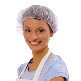 Cordova® White Polypropylene Bouffant Cap, 100/Bag; 10 Bags/Case