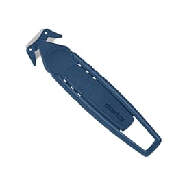 SECUMAX 150 MDP Disposable Safety Cutter, Metal Detectable, 5.83"L, Blue, Concealed Blade, 10/Box