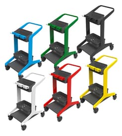 Vikan® HyGo Mobile Cleaning Station, Color-Coded, Polypropylene, 1 Each