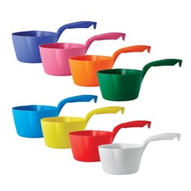 Vikan® Round Bowl Scoop, Polypropylene, Color-Coded, 1 Each