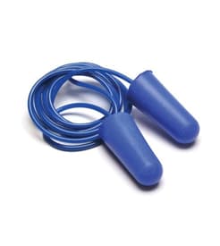 Pyramex&reg; Metal Detectable Disposable Earplugs, Foam, Corded, 32 NRR, 100 Pair/Box