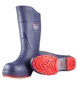 Flite® Safety Boots with Chevron-Plus® Outsole, Composite Toe, 15", EVA, Blue/Red, Waterproof, Insulated, 1 Pair