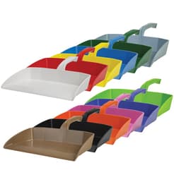 Vikan&reg; Hygienic Dustpan, Color-Coded, Polypropylene, 13"L x 11.6"W x 3.9"H, 1 Each