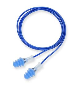 Howard Leight&trade; by PIP Fusion&reg; FDT-30 Metal Detectable Reusable Earplugs, Silicone, Corded, 25 NRR, 100 Pair/Box
