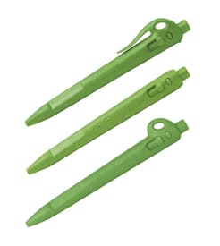 Metal Detectable Retractable Elephant Pen with Standard Green Ink, Color-Coded