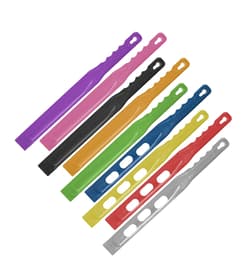 Stirring Scraper, Metal Detectable, Color-Coded, 16-1/3" OAL, Plastic, 1 Each