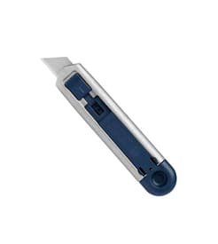 Martor SECUNORM PROFI 25 MDP Safety Knife, Metal Detectable, Blue, Stainless Steel Blade, 1 Each