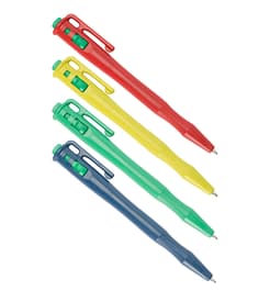 Metal Detectable Retractable Pen with Standard Green Ink, 25/Pack