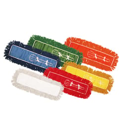 Launderable Cotton Dust Mop Head, Color-Coded, Quick Change, 1 Each