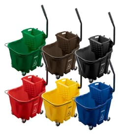 Sparta® OmniFit™ Side Press Mop Bucket & Wringer Combo, Color-Coded, 35-qt, 1 Each