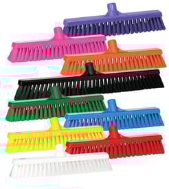 Vikan® Soft Bristled Floor Broom Head, Color-Coded, 2.6"W, 1 Each