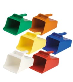 Vikan® Mega Scoop, Polypropylene, Color-Coded, 128-oz Capacity, 11"L x 9"W x 7"H, 1 Each