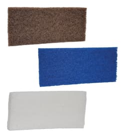 Vikan&reg; Scrub Pads, 10"L x 4.5"W x 1"H, Color-Coded, Polyester, 1 Each