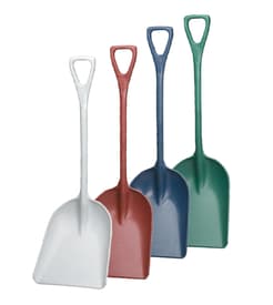 Vikan&reg; Plastic Shovel, Metal Detectable, Color-Coded, Polypropylene, 1 Each