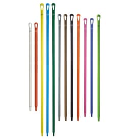 Vikan&reg; Euro-Thread Ultra Hygiene Polypropylene Handle, Color-Coded, Polypropylene Male Tip, 1 Each