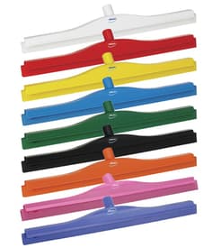 Vikan® Double Blade Ultra Hygiene Squeegee, Color-Coded, Rubber Blade, 1 Each