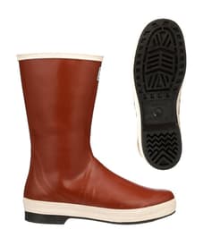 Pylon® Snugleg Safety Boots, 12", SRO Outsole, Neoprene, Brick Red, Waterproof, 1 Pair