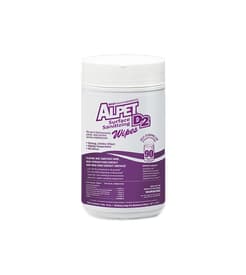 Alpet&reg; D2 Surface Sanitizing Wipes with Canister, 10" x 7.5" Sheets