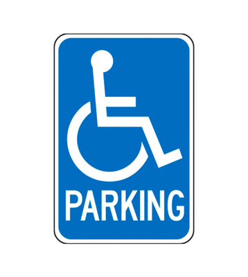 Federal Parking Sign: (Handicapped) Parking