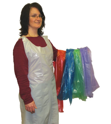 Economy Color-Coded Disposable Aprons