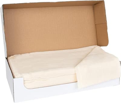 Hygienic Fabrics Cheese Wraps, Sani-Net, HDPE, Off-White, 5.5 Mil, Disposable, 15" x 45", 2000 Rolls/Case, 12 Case/Pallet