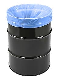 39" X 70" Barrel Liner, Blue, 3 Mil, Long Hold for 500-lb Applications, High-Barrier, Food Grade, 125 Liner/Roll, 16 Rolls/Pallet 