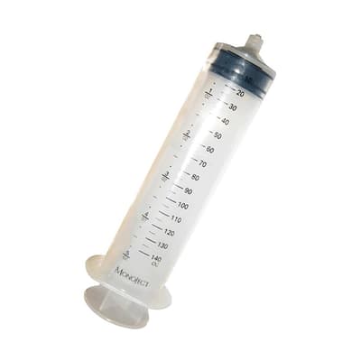 Monoject™ Catheter Tip Piston Syringes, 140 mL/cc, Non-Sterile, 20/Case