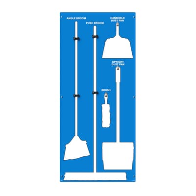 Clean & Sweep Store-Boards™ 5S Shadow Boards, Color-Coded, Accushield™, 30"W x 68"H
