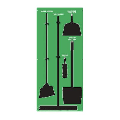 Clean & Sweep Store-Boards™ 5S Shadow Boards, Color-Coded, Accushield™, 30"W x 68"H