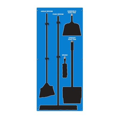 Clean & Sweep Store-Boards™ 5S Shadow Boards, Color-Coded, Accushield™, 30"W x 68"H