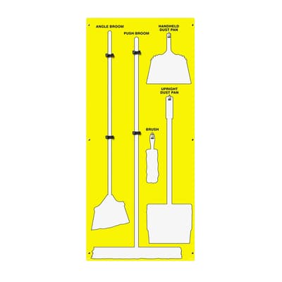 Clean & Sweep Store-Boards™ 5S Shadow Boards, Color-Coded, Accushield™, 30"W x 68"H