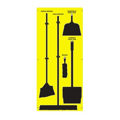 Clean & Sweep Store-Boards™ 5S Shadow Boards, Color-Coded, Accushield™, 30"W x 68"H