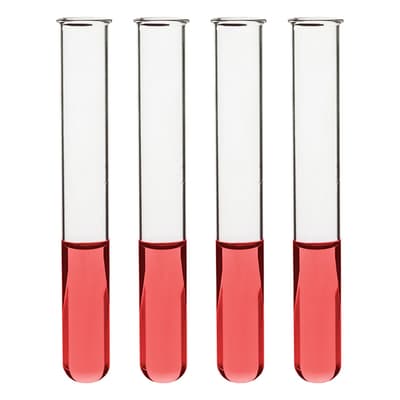 Eisco Scientific Test Tubes, Borosilicate 3.3 Glass, 15 mL, 100/Pack