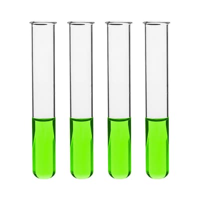Eisco Scientific Test Tubes, Borosilicate 3.3 Glass, 30 mL, 100/Pack