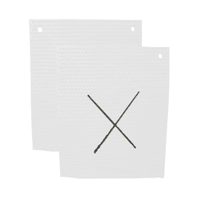 Knobby Mat™ with "X" on Back, Color-Coded, 27" x 21", Hanging Holes, 1 Each