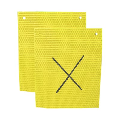 Knobby Mat™ with "X" on Back, Color-Coded, 27" x 21", Hanging Holes, 1 Each