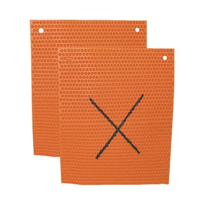 Knobby Mat™ with "X" on Back, Color-Coded, 27" x 21", Hanging Holes, 1 Each