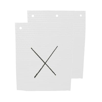 Metal Detectable Knobby Mat™ with "X" on Back, Color-Coded, 27" x 21", Hanging Holes, 1 Each