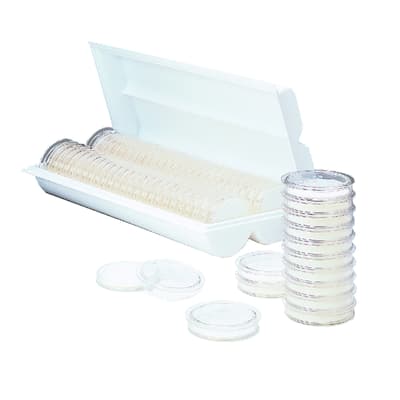 Cytiva Petri Dishes, 50 mm x 9 mm, Polystyrene, Sterile, Stackable, 100/Pack