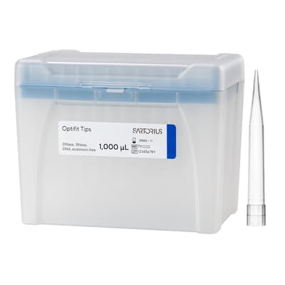 Sartorius® Optifit Pipette Tips, Racked, Non-Sterile, Color-Coded