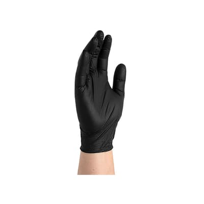 Gloveworks Nitrile Industrial Disposable Gloves, 5 Mil, Black, Powder-Free, 100 Each/Box
