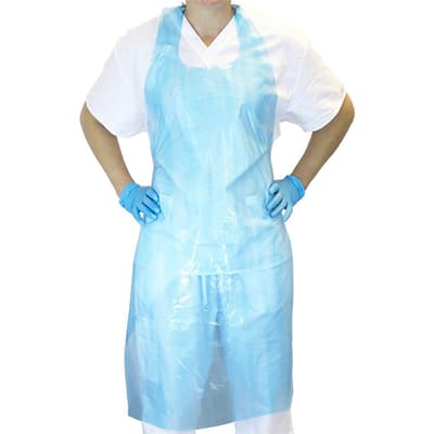 Lightweight Disposable Polyethylene Apron, 2 Mil, 46" x 28", Color-Coded, 500/Case