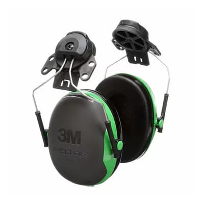 3M PELTOR X1P3E CAP-MOUNT EARMUFFS BLACK GREEN