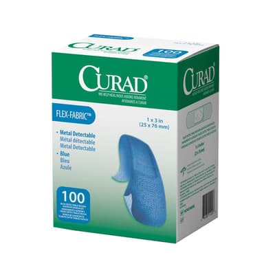 Medline Metal Detectable Flex-Fabric Strip Bandages