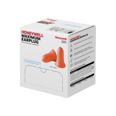 Howard Leight® Max Disposable Earplugs, Foam, Corded, 33 NRR, 100 Pair/Box
