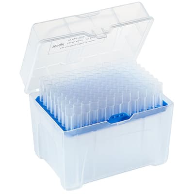 Globe Scientific™ Diamond™ PosiStop™ Pipette Tips, Graduated, Sterile, 1,000 µL