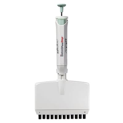 Globe Scientific™ Diamond™ PosiStop™ 12-Channel Pipette, 5-50 µL
